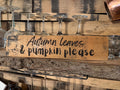Autumn Leaves & Pumpkin Please